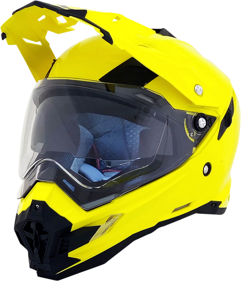 AFX FX-41DS Motorcycle Helmet - Hi-Vis Yellow - Medium 0110-3774