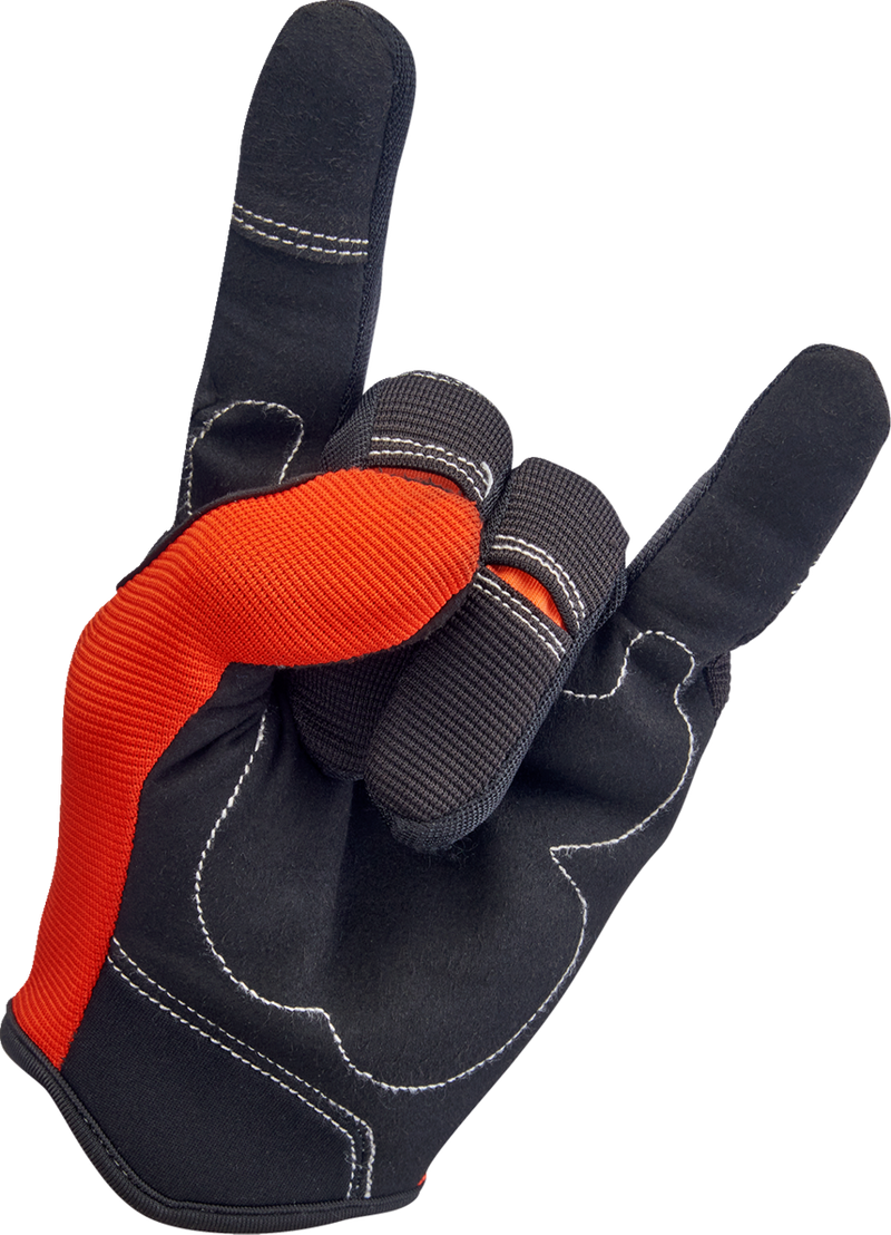 BILTWELL Moto Gloves - Orange/Black - XL 1501-0106-005