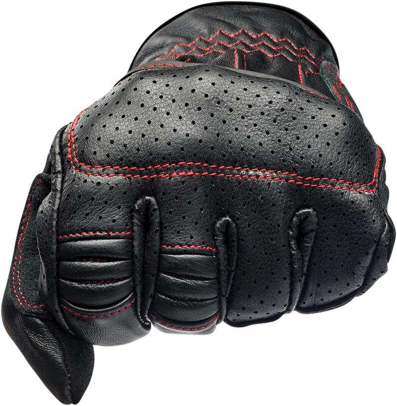 BILTWELL Borrego Gloves - Redline - Medium 1506-0108-303