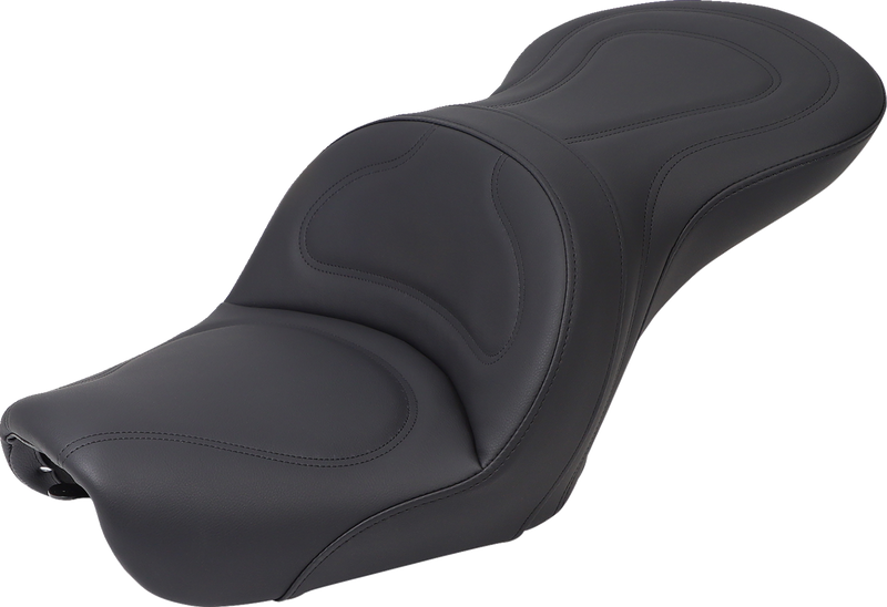 SADDLEMEN Seat - Explorer - Without Backrest - Stitched - Black - FXD '04-'05 804-04-0291