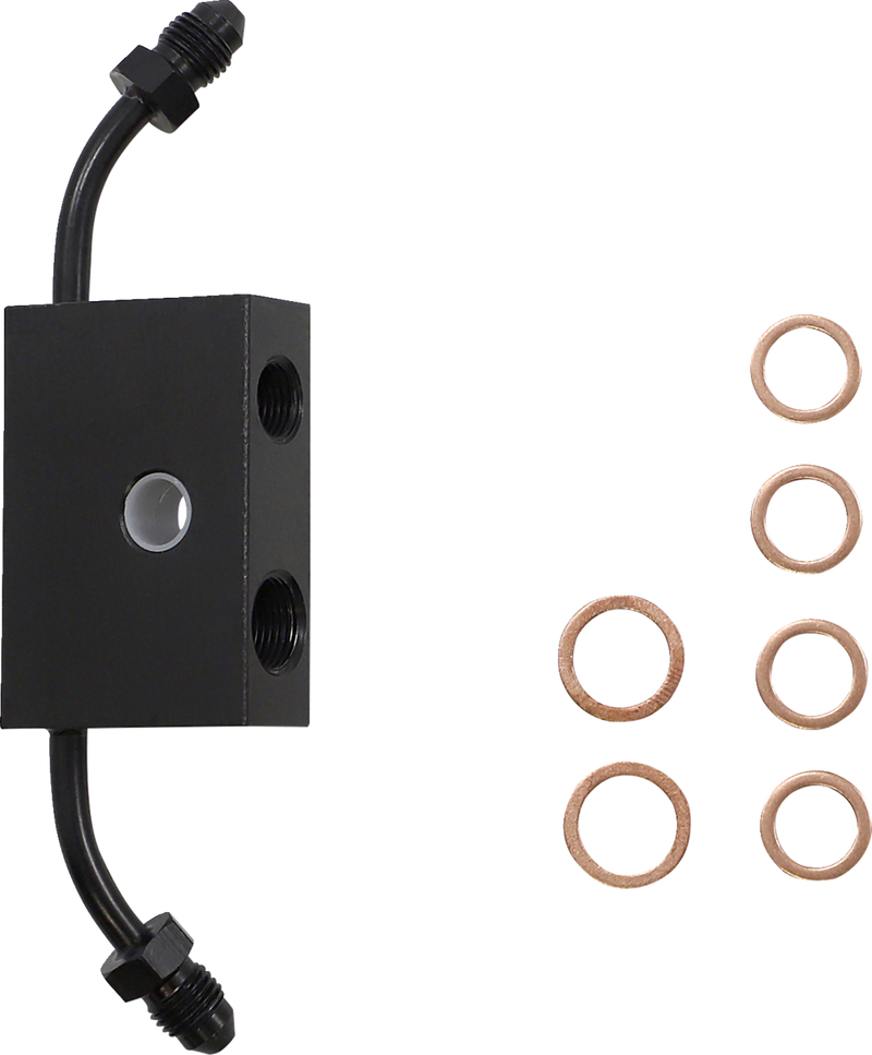 LA CHOPPERS Handlebar Cable/Brake Line Kit- Quick Connect - 15" - 17" Ape Hanger Handlebars - Midnight LA-8157KT-16M
