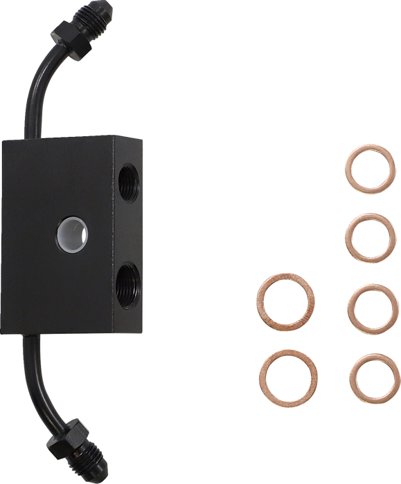 LA CHOPPERS Handlebar Cable/Brake Line Kit- Quick Connect - 15" - 17" Ape Hanger Handlebars - Midnight LA-8157KT-16M