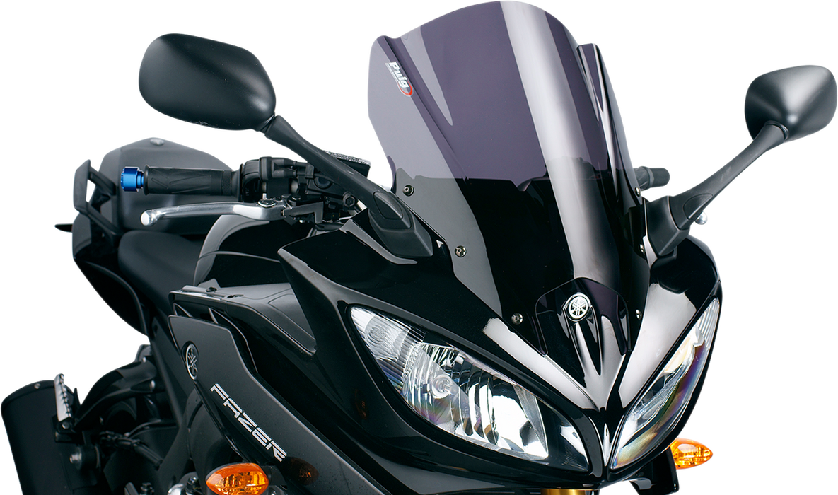 PUIG HI-TECH PARTS Race Windscreen - Dark Smoke - Fazer8 5572F