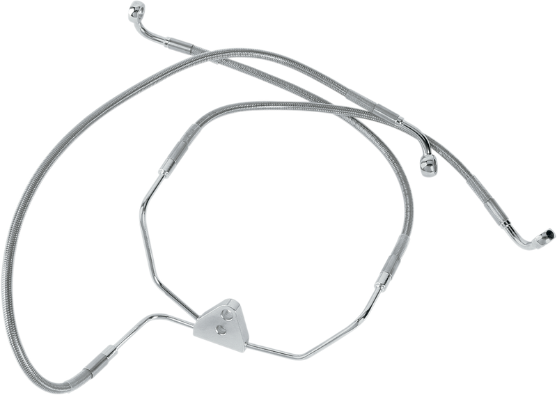 DRAG SPECIALTIES Brake Line - Front (Lower/Upper) - Stainless Steel 660411