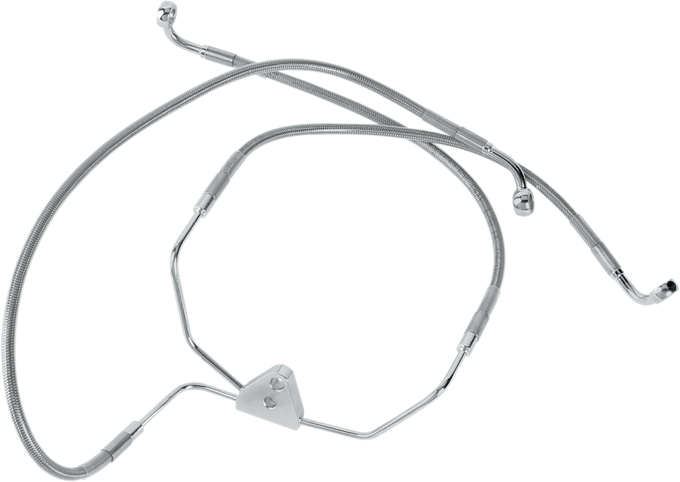 DRAG SPECIALTIES Brake Line - Front (Lower/Upper) - Stainless Steel 660411