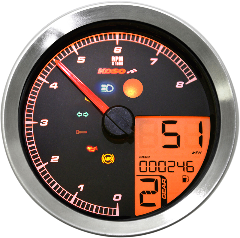 KOSO NORTH AMERICA Multi-Functional Meter - Silver BA051300