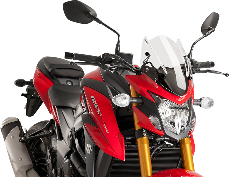 PUIG HI-TECH PARTS Naked Sport Windscreen - Clear - Suzuki 9435W