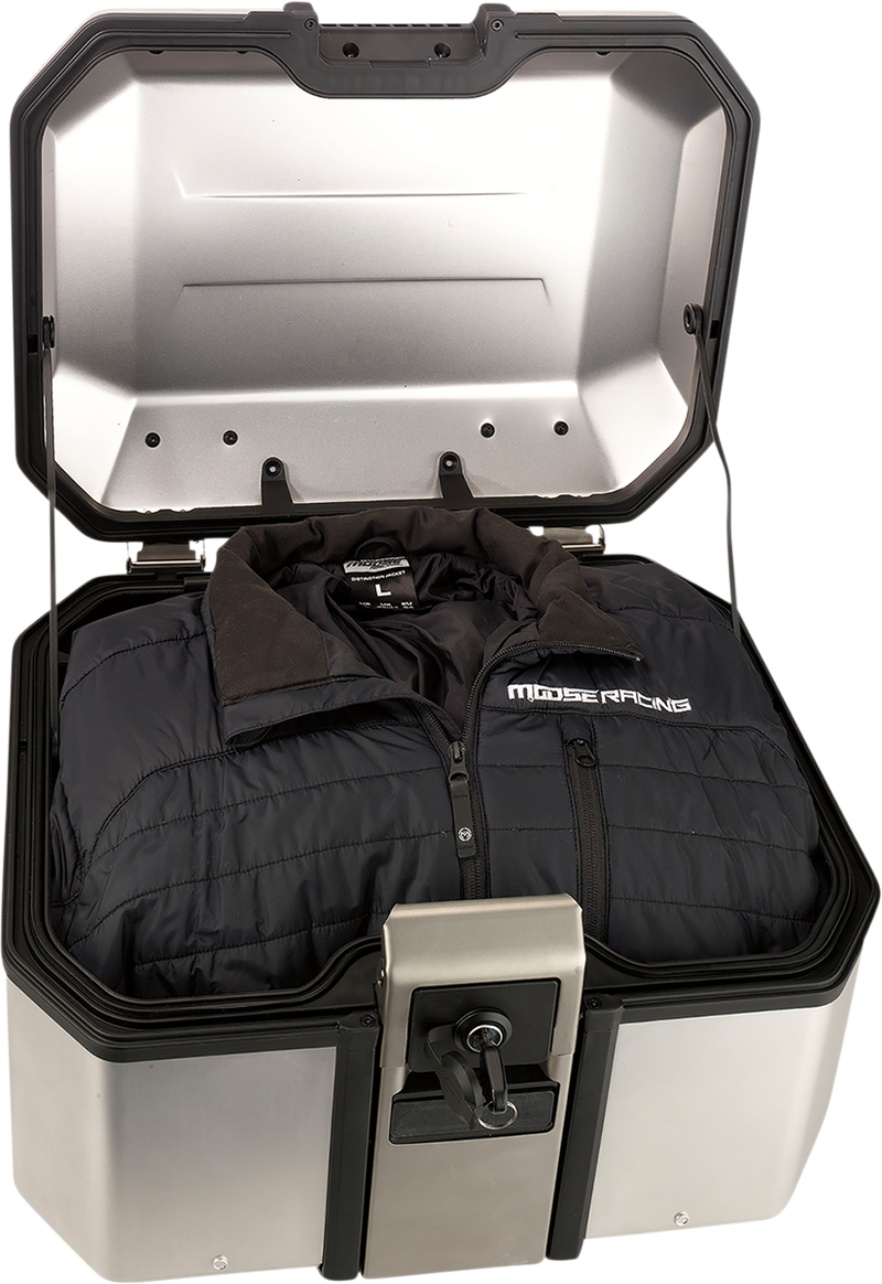MOOSE RACING Kenai Top Case - 37 Liter - Silver D0TR37100KM
