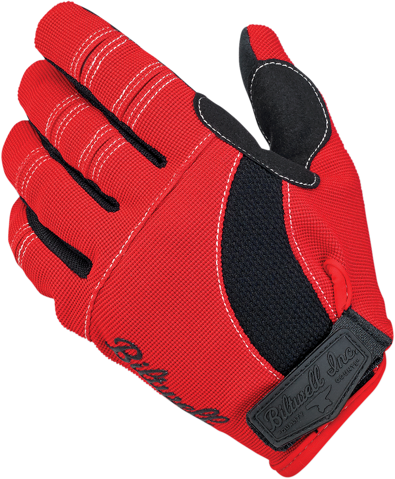 BILTWELL Moto Gloves - Red/Black/White - XL 1501-0804-005