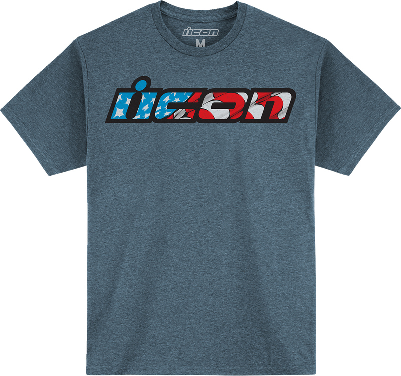 ICON Old Glory™ T-Shirt - Jade Heather Black - Large 3030-21961