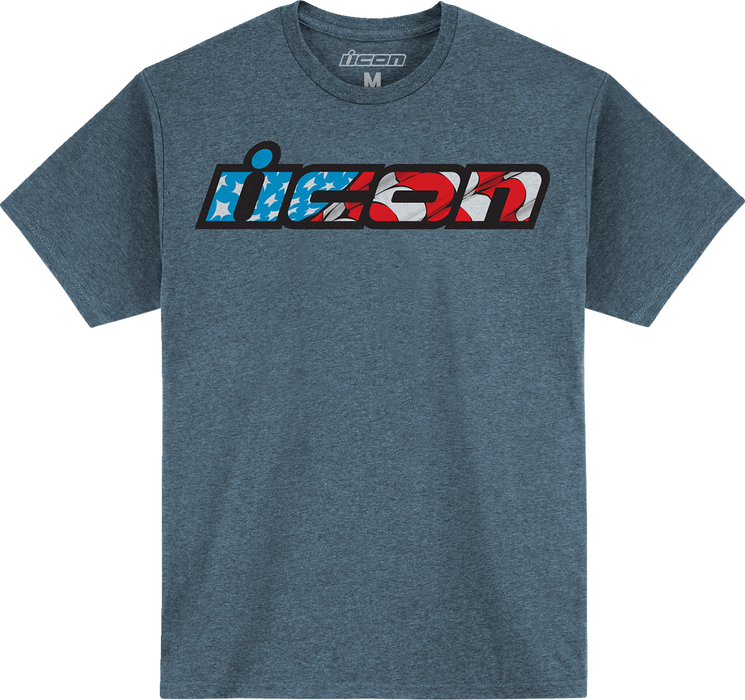 ICON Old Glory™ T-Shirt - Jade Heather Black - Large 3030-21961