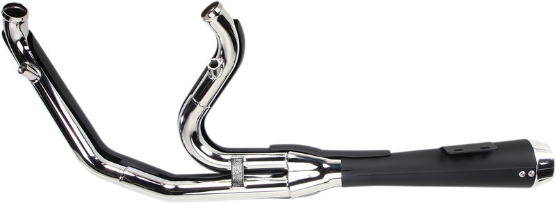 BASSANI XHAUST Road Rage Exhaust - Black - Short - '06-'17 Dyna FXD 13122J