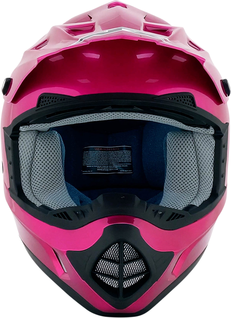 AFX FX-17 Motorcycle Helmet - Fuchsia - XS 0110-4075