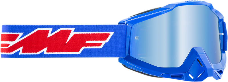 FMF PowerBomb Goggles - Rocket - Blue - Blue Mirror F-50037-00002 2601-2977