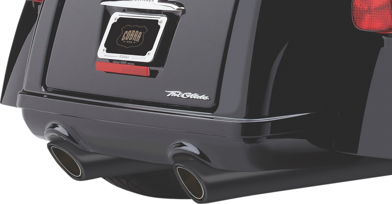 COBRA 909 Mufflers for Tri-Glide - Black 6303RB