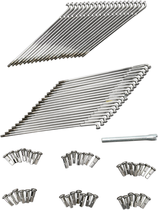 DRAG SPECIALTIES Spoke Set - Front/Rear - Chrome - 8" 16-0532-BC629