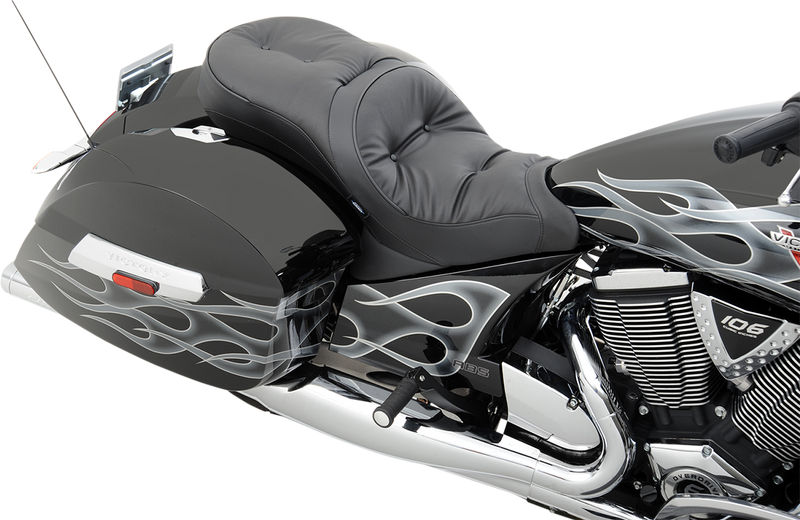 DRAG SPECIALTIES Seat - Low-Profile - Touring - Pillow Top - Black 0810-1542