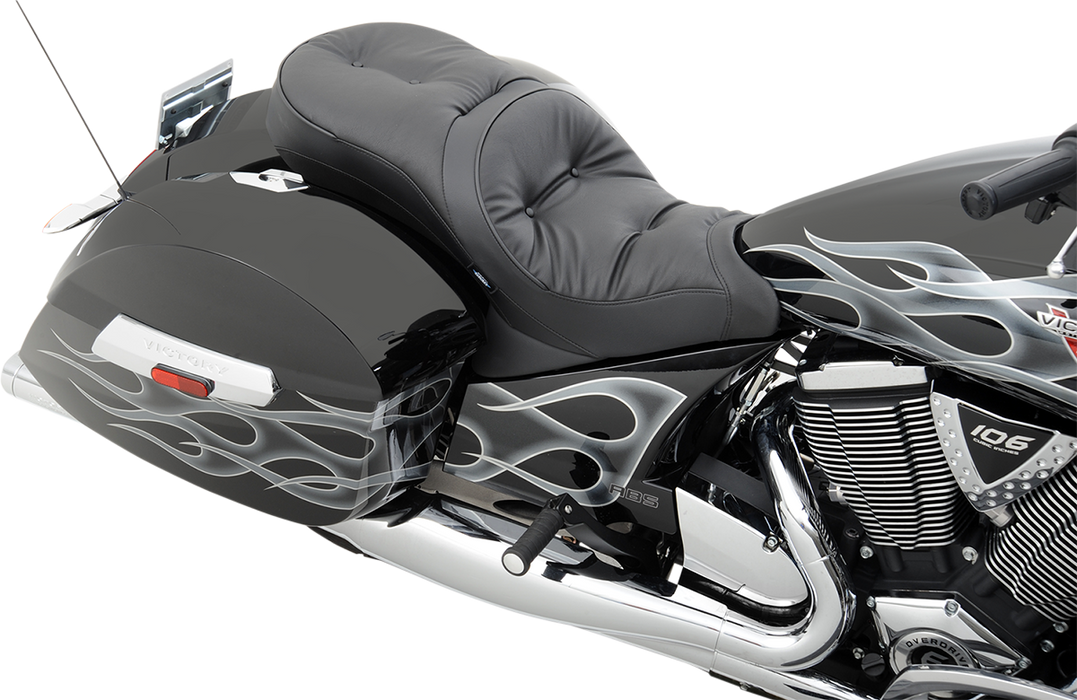 DRAG SPECIALTIES Seat - Low-Profile - Touring - Pillow Top - Black 0810-1542