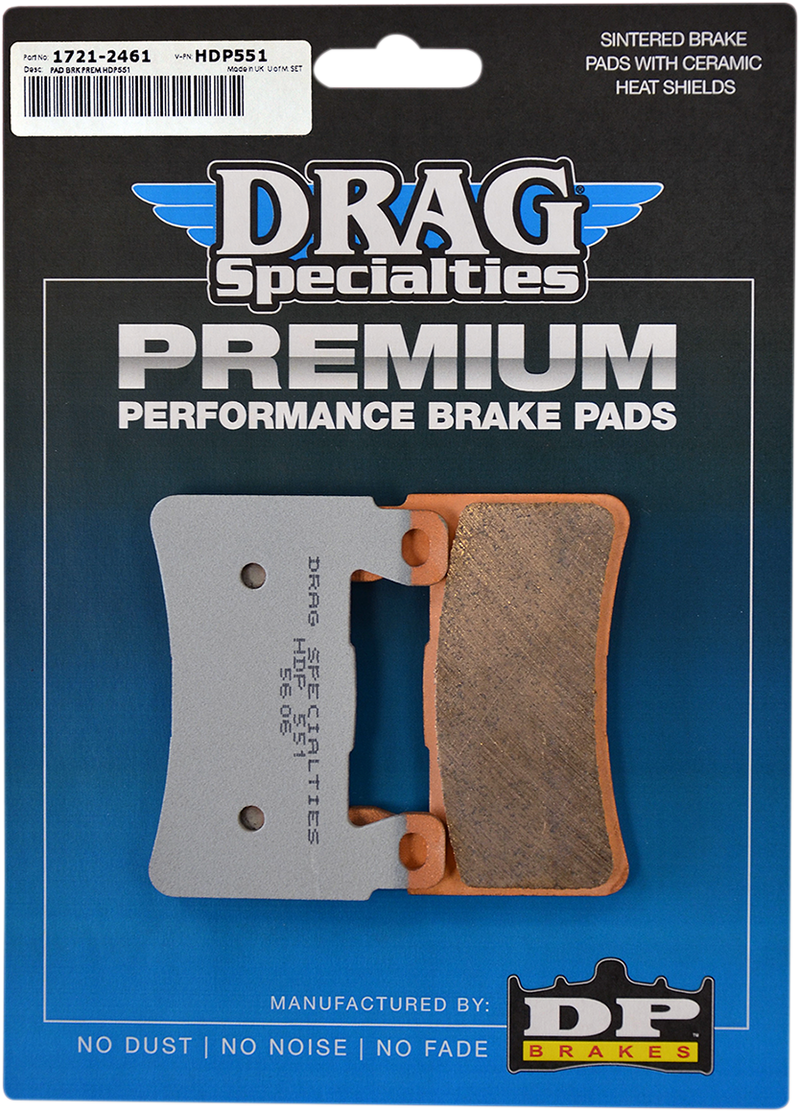 DRAG SPECIALTIES Sintered Brake Pads - Softail HDP551