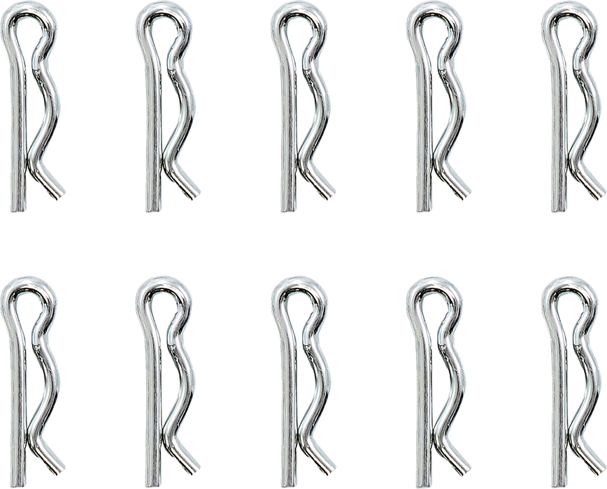 DRAG SPECIALTIES Axle Clip - Chrome - Rear - 10 Pack W16-0348-C