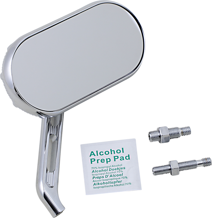 ARLEN NESS Mirror - Sidekick - Side View - Oval - Chrome - Right 510-003