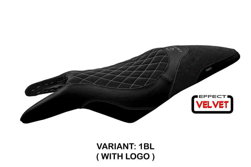 Cagiva Raptor 650-1000 2000-2007 Seat Cover Tappezzeria Italia in Black