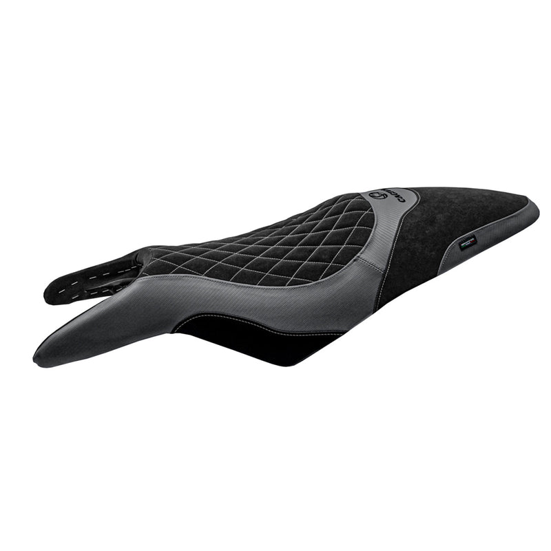 Cagiva Raptor 650-1000 2000-2007 Seat Cover Tappezzeria Italia in Grey and Black