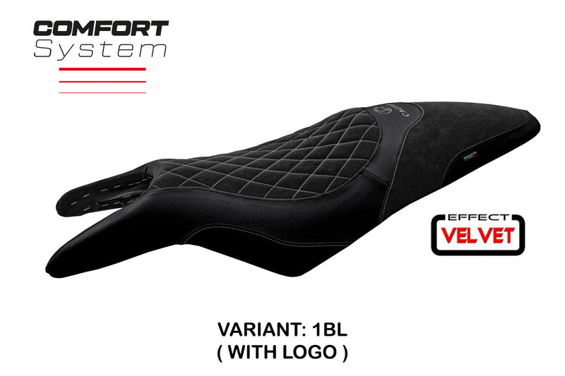 Cagiva Raptor 650-1000 2000-2007 Seat Cover Tappezzeria Italia Comfort in Black