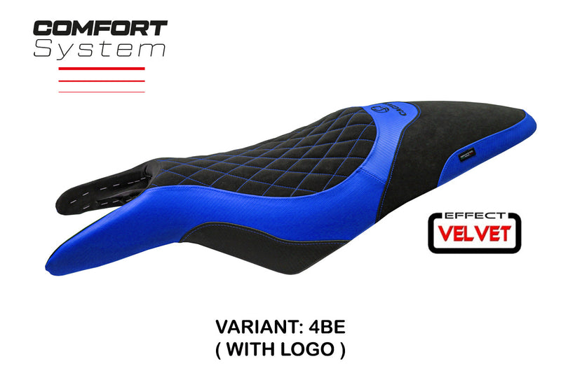 Cagiva Raptor 650-1000 2000-2007 Seat Cover Tappezzeria Italia Comfort in Blue