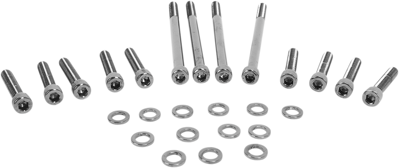 DRAG SPECIALTIES Bolt Kit - Knurled - Primary N/F FXSB,FXCW/C MK672BK