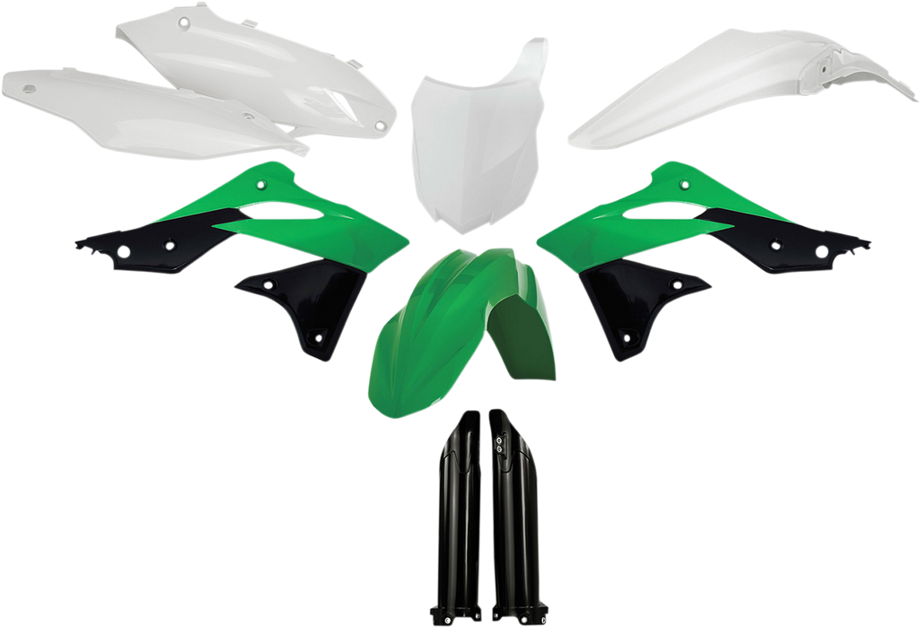 ACERBIS Full Replacement Body Kit - OEM '14 Green/Black/White 2314184584