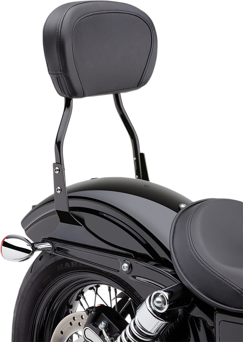 COBRA Round Sissy Bar - Short - Black - FLSTC 602-1254B