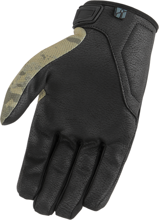 ICON Hooligan™ CE Motorcycle Gloves - Tan Camo - Medium 3301-4409