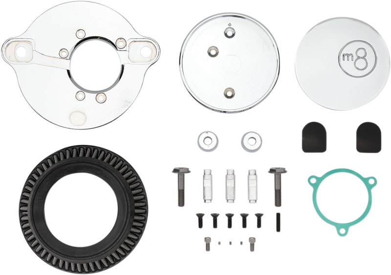 LA CHOPPERS 8-Ball Air Cleaner - Chrome - M8 LA-2391-03