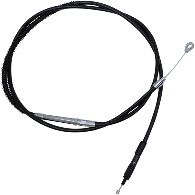 LA CHOPPERS Clutch Cable- 12" - 14" Ape Hanger Handlebars - Black Vinyl LA-8152C13B