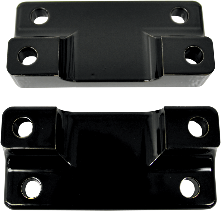 DRAG SPECIALTIES Fender-To-Fork Adapters - Gloss Black 1410-0064