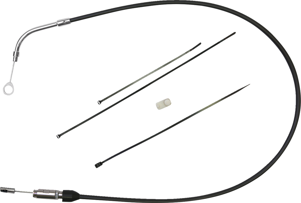 DRAG SPECIALTIES Clutch Cable - Upper - 39" - Black/Chrome 4323500HE