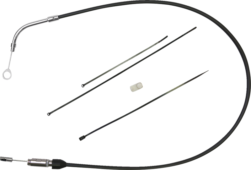 DRAG SPECIALTIES Clutch Cable - Upper - 49" - Black/Chrome 4323510HE