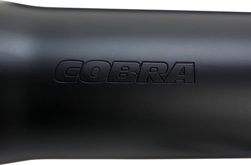 COBRA 3" RPT Mufflers for '07-'17 Softail - Black 6053B