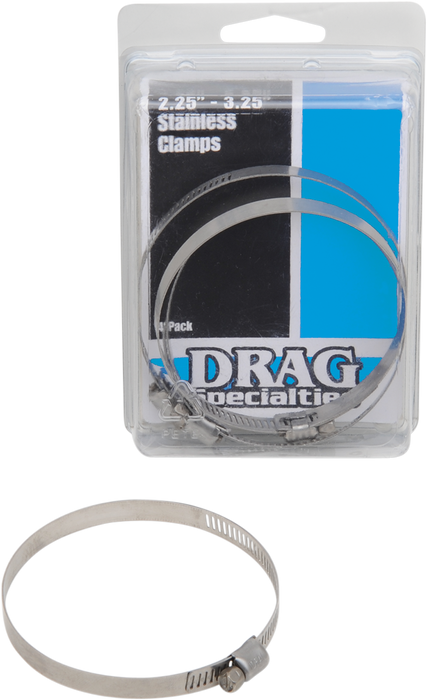 DRAG SPECIALTIES Clamps - Stainless Steel - 2.25"-3.25" 114-6244