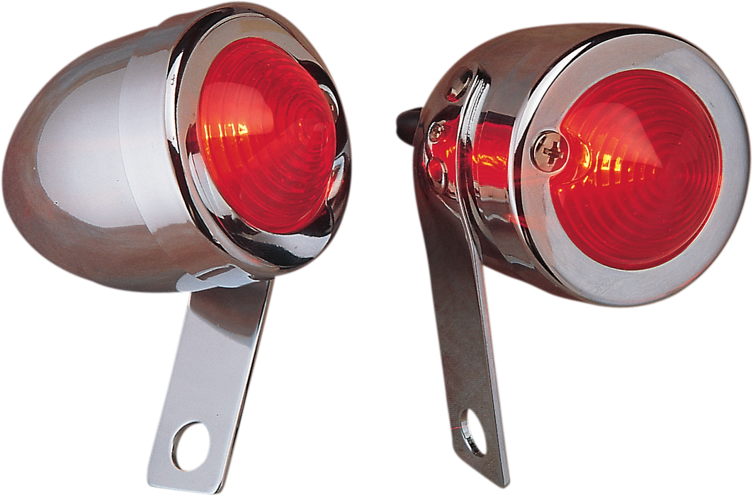 DRAG SPECIALTIES Bullet Light with Mount - Right - Chrome 162084-BC207