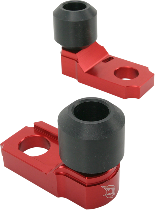 DRIVEN RACING Axle Block Sliders - Triumph - Red DRAX-107-RD