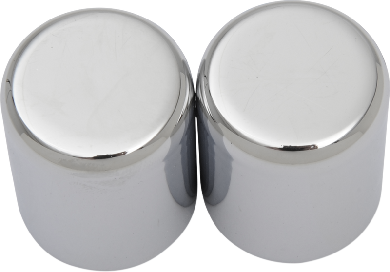 DRAG SPECIALTIES Docking Covers - Small - Chrome C77-0099C