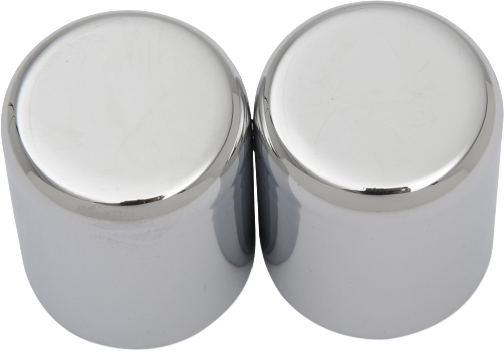 DRAG SPECIALTIES Docking Covers - Small - Chrome C77-0099C