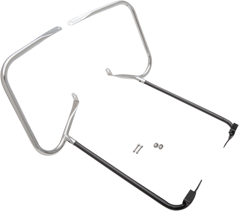 DRAG SPECIALTIES Saddlebag Support Kit - '97-'08 FLT - Chrome YEAR APP S/B 97-08 21026