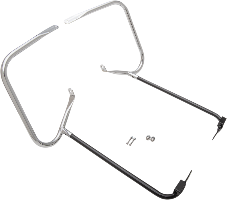 DRAG SPECIALTIES Saddlebag Support Kit - '97-'08 FLT - Chrome YEAR APP S/B 97-08 21026