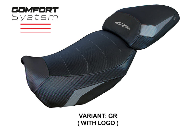 CF Moto 650GT 2021-2024 Seat Cover Tappezzeria Italia Comfort in Grey and Black