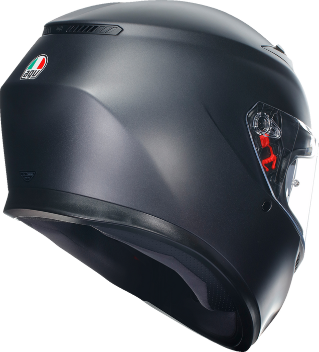 AGV K3 Motorcycle Helmet - Matte Black - Small 2118381004004S