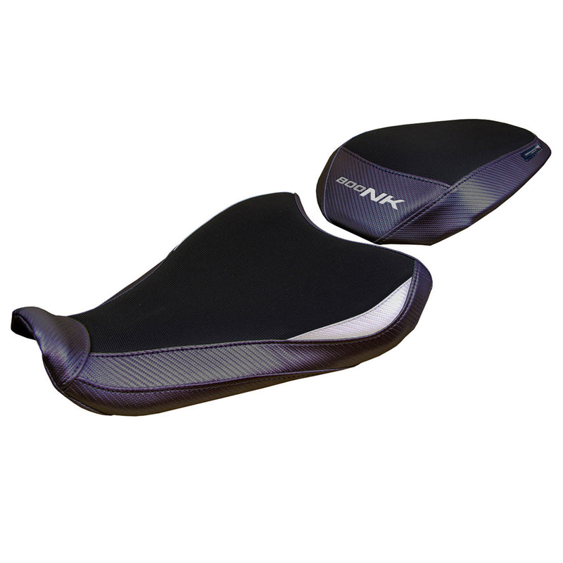 CF Moto 800NK 2023 2024 Seat Cover Tappezzeria Italia in White and Black