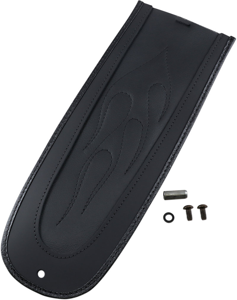 DRAG SPECIALTIES Fender Skin - Flame Stitched Automotive-Grade Vinyl Center 1405-0152